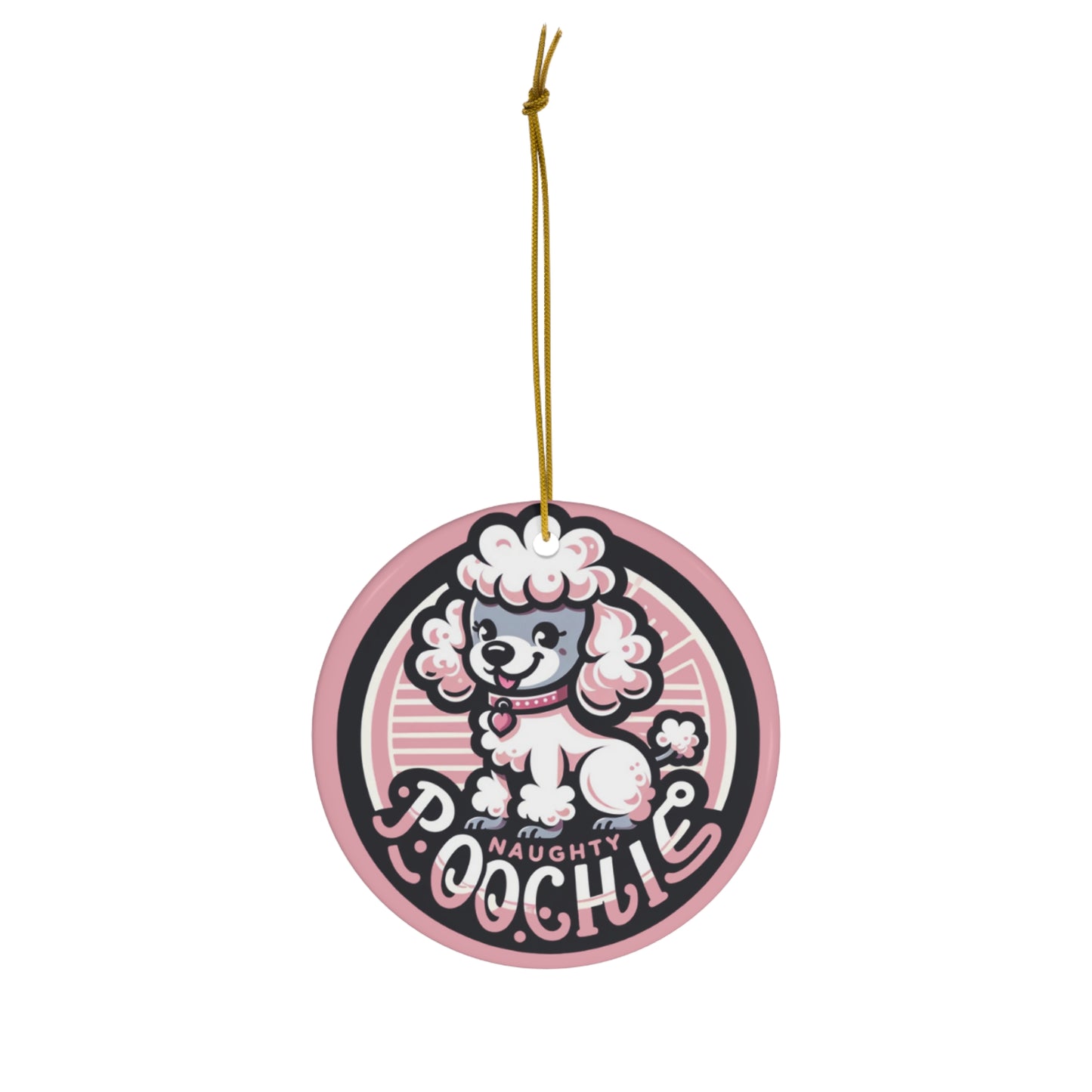 Ceramic Ornament - Naughty Poodle