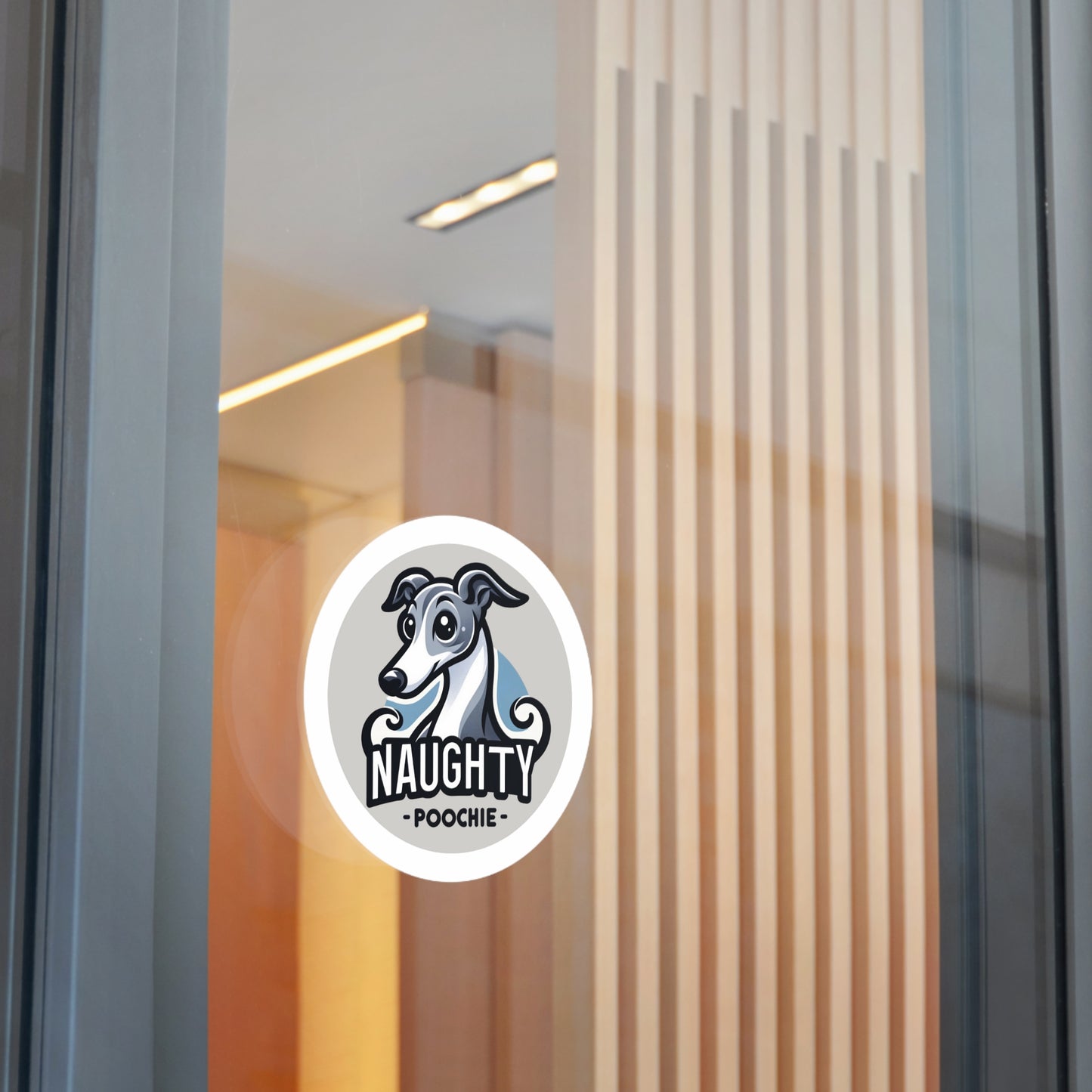 Round Vinyl Stickers - Italian Shepherd
