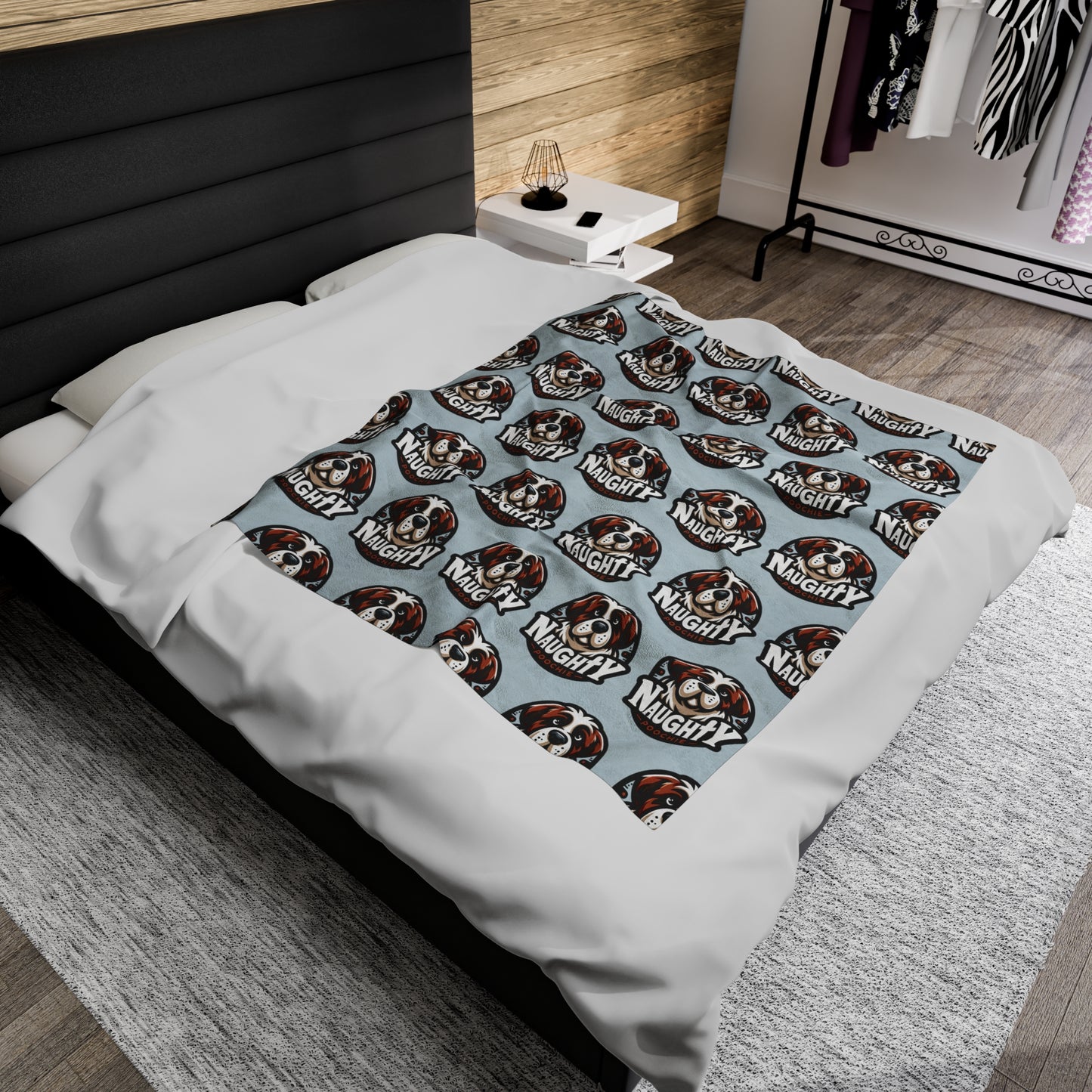 Velveteen Plush Blanket - St. Bernard