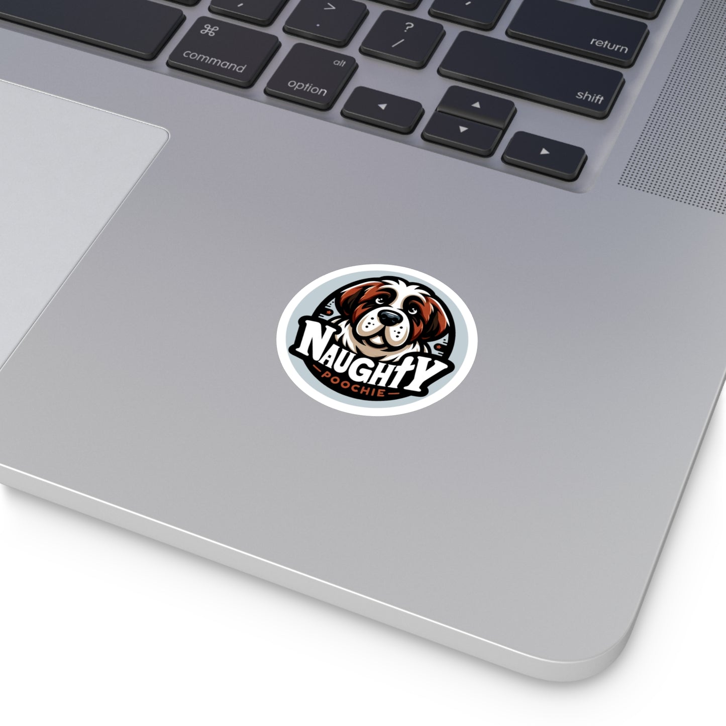 Round Vinyl Stickers - Naughty St. Bernard