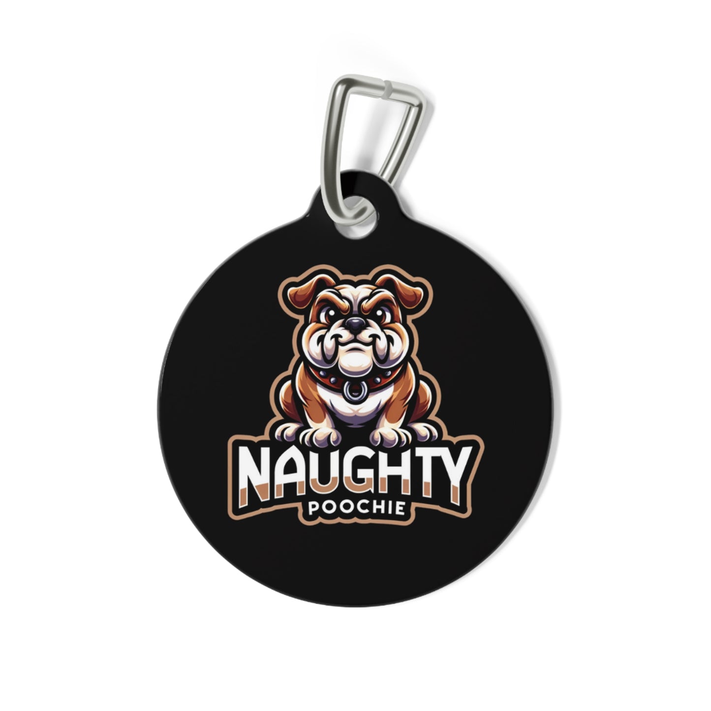Pet Tag for Naughty Bull Dog