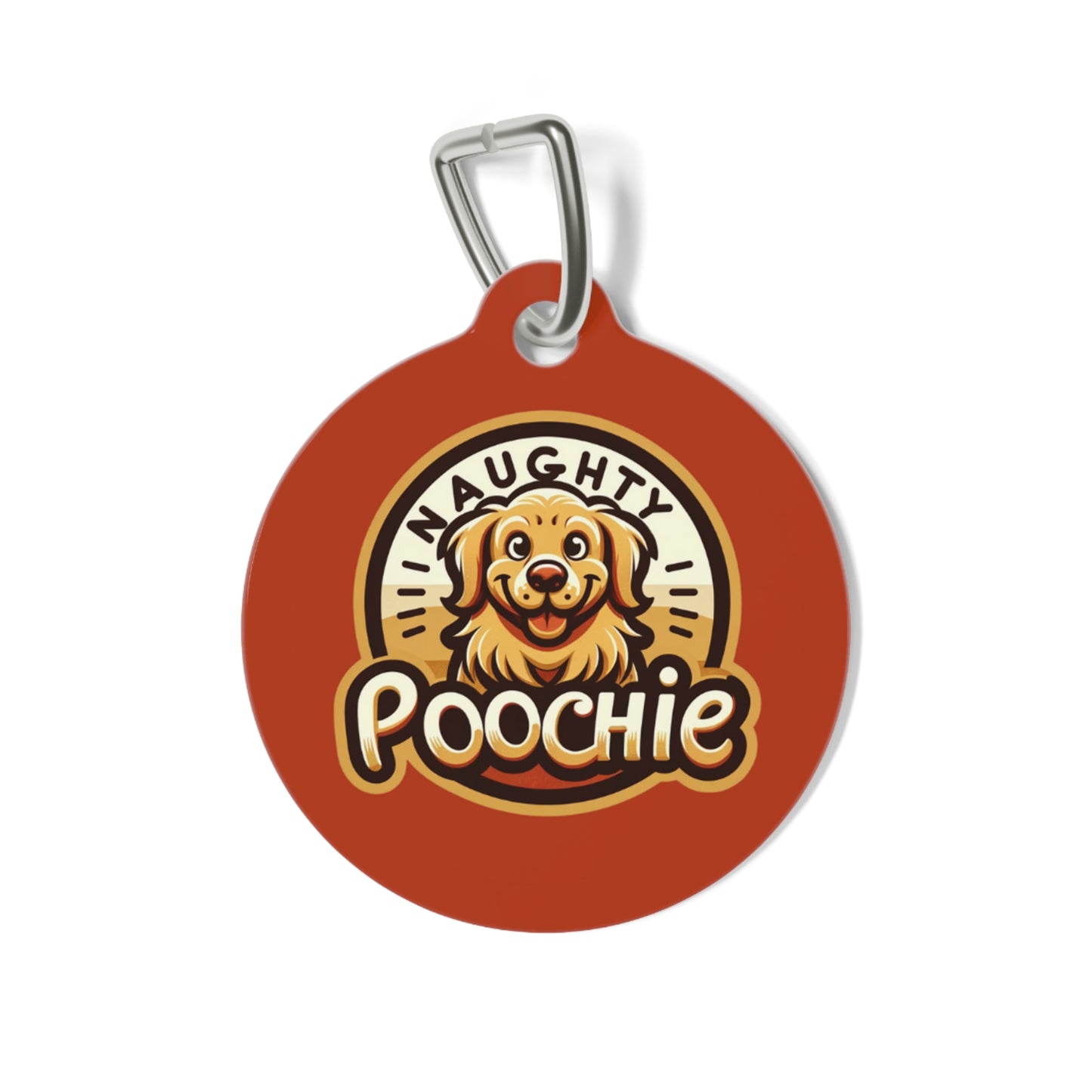 Pet Tag for Naughty Golden Retriever