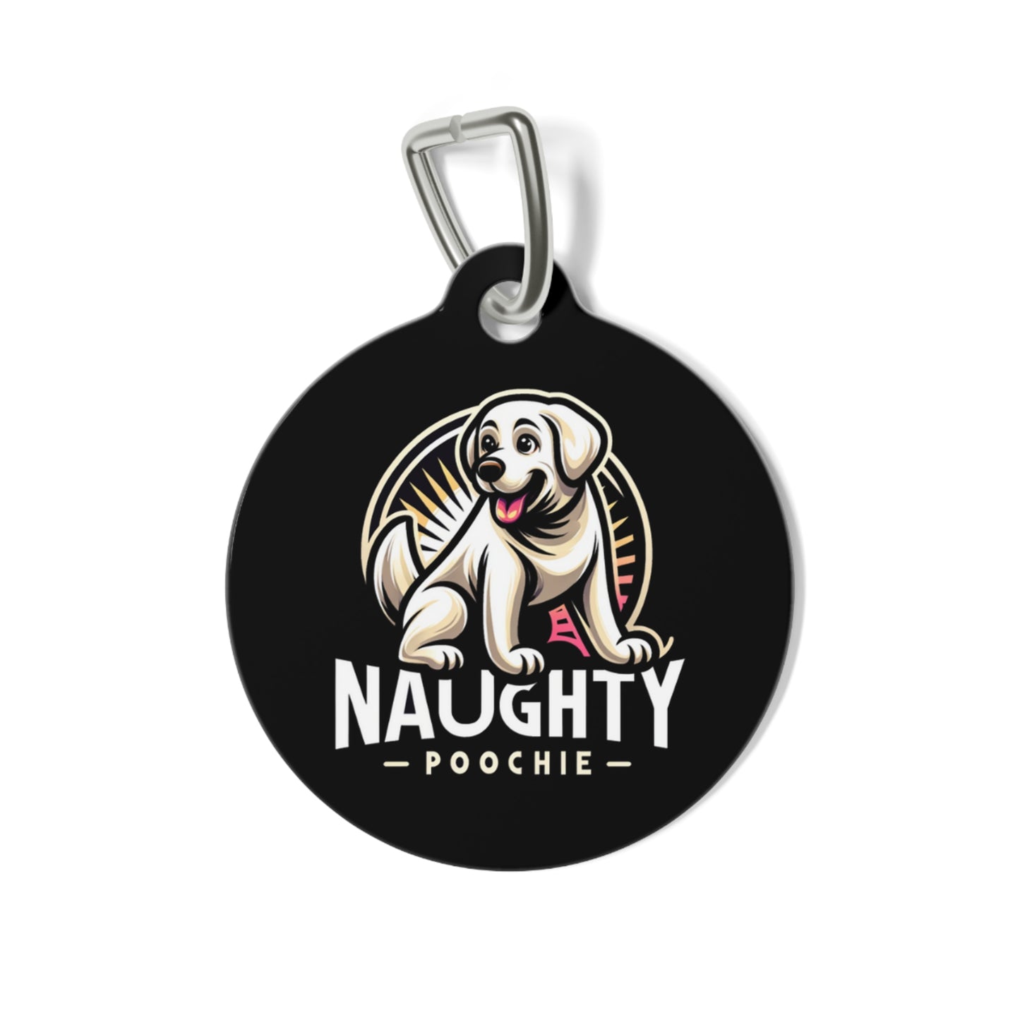 Pet Tag for Naughty White Lab