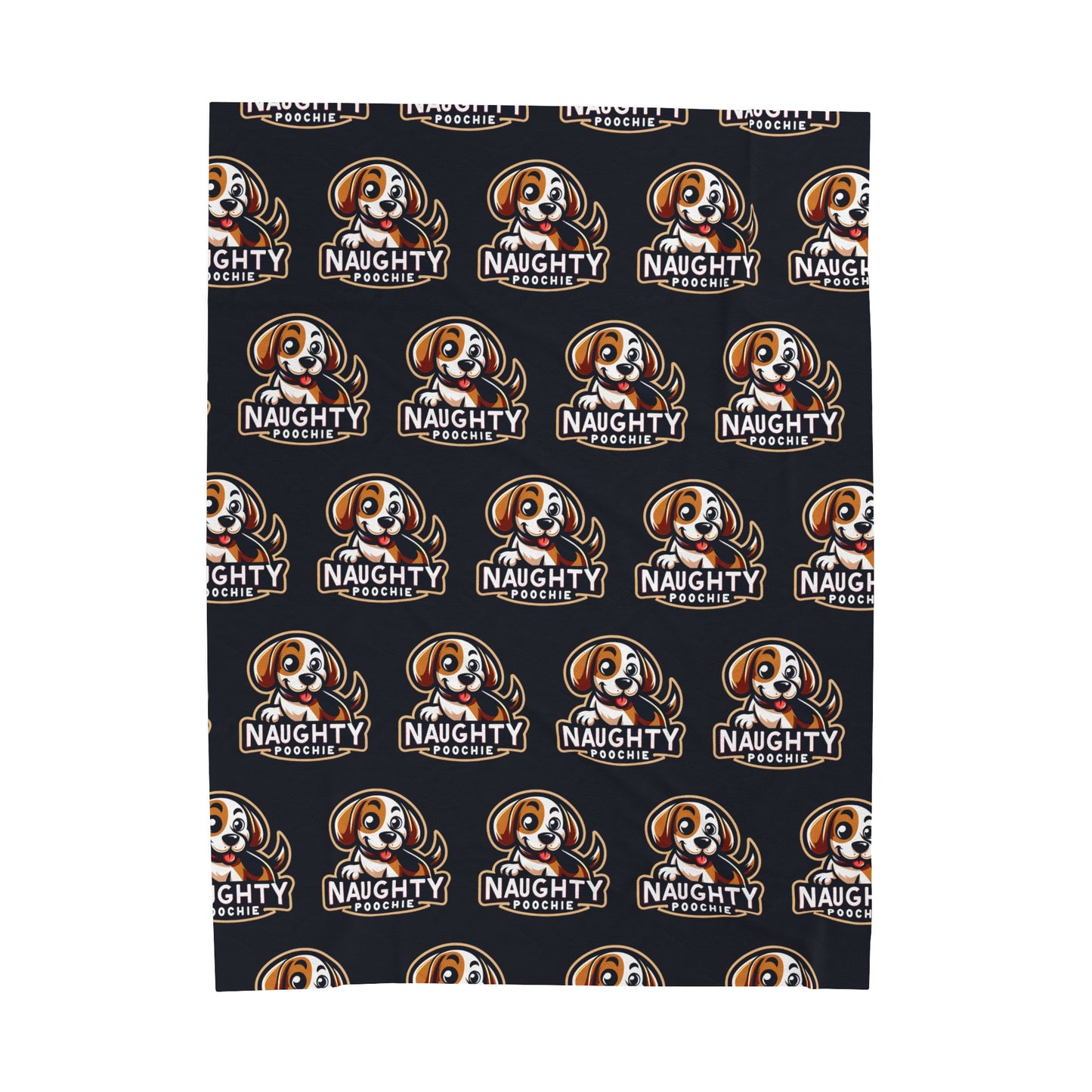 Velveteen Plush Blanket - Naughty Beagle