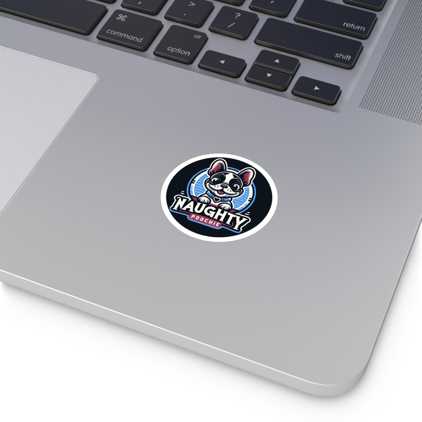 Round Vinyl Stickers - Naught French Bulldog