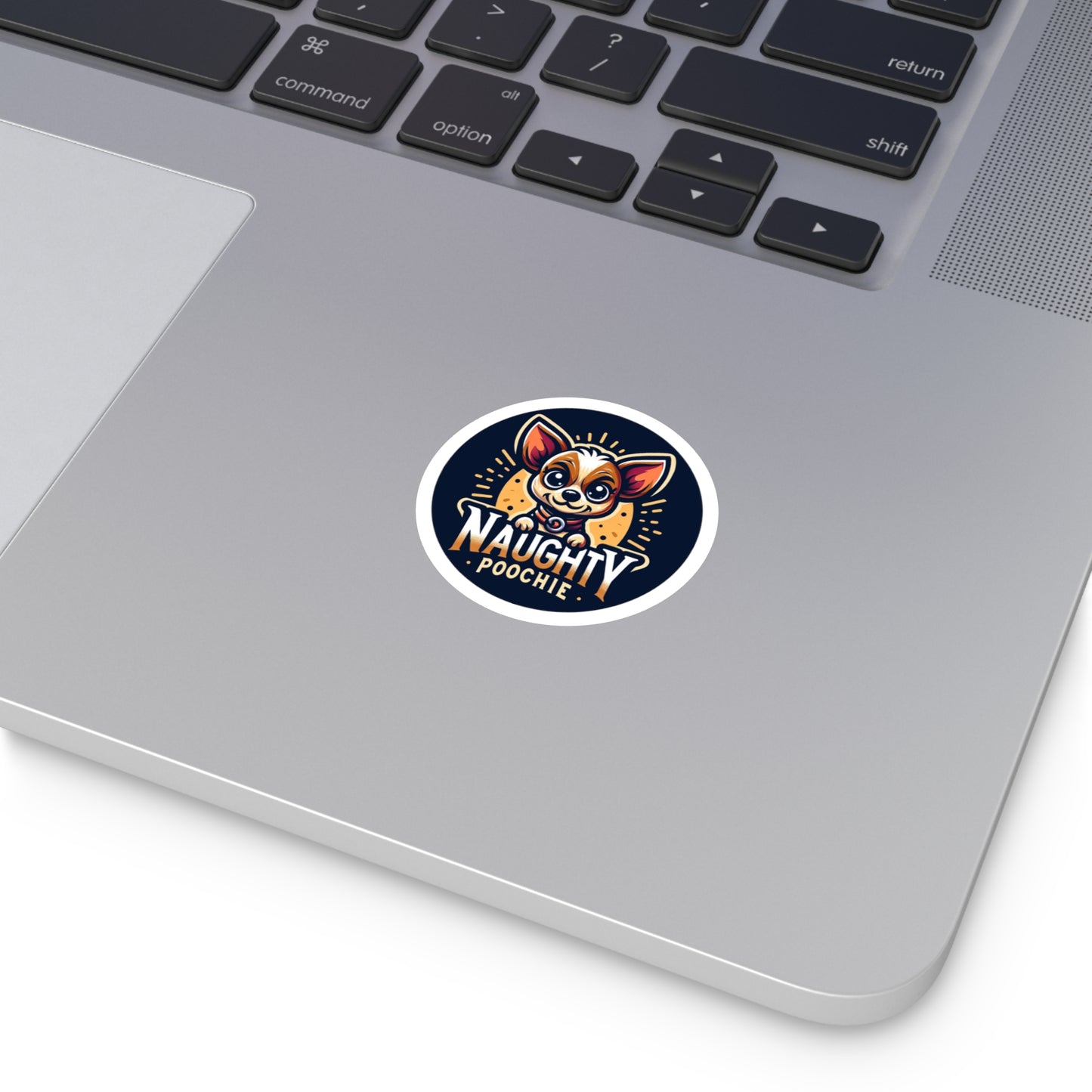 Round Vinyl Stickers - Naughty Chihuahua