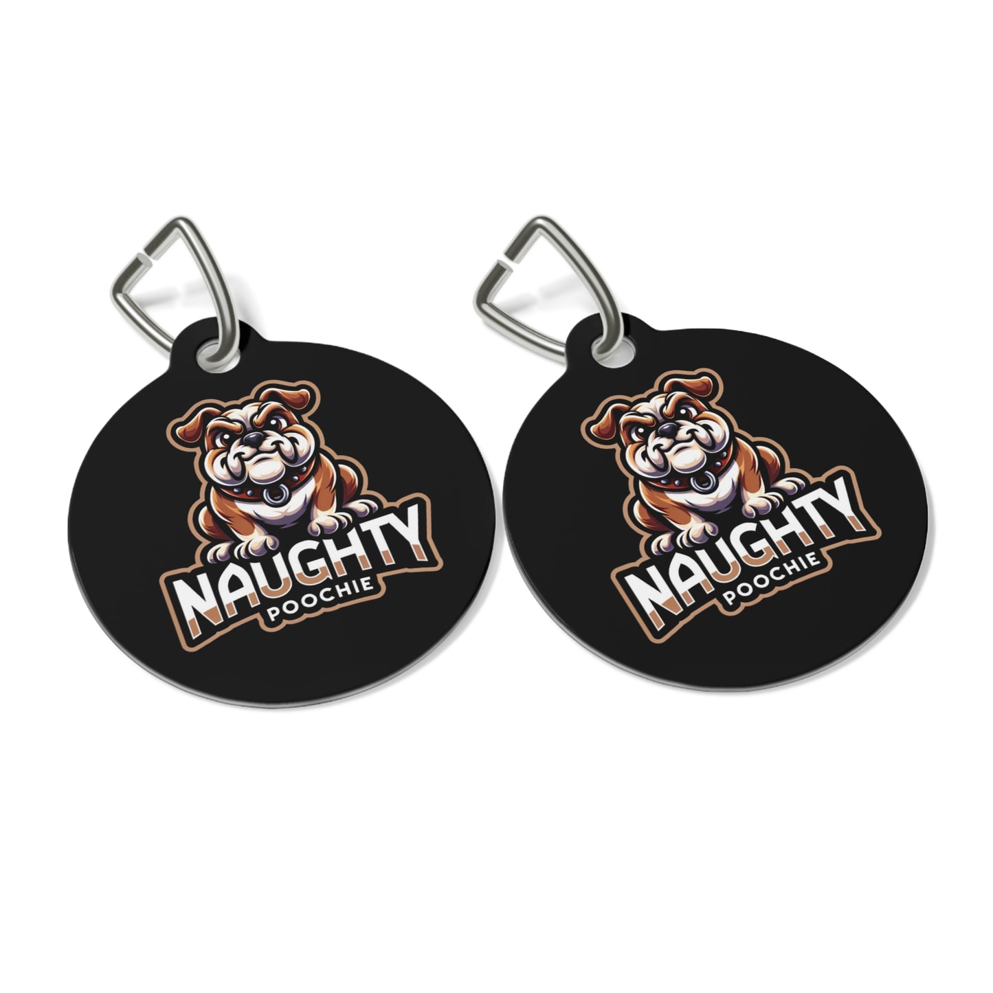 Pet Tag for Naughty Bull Dog