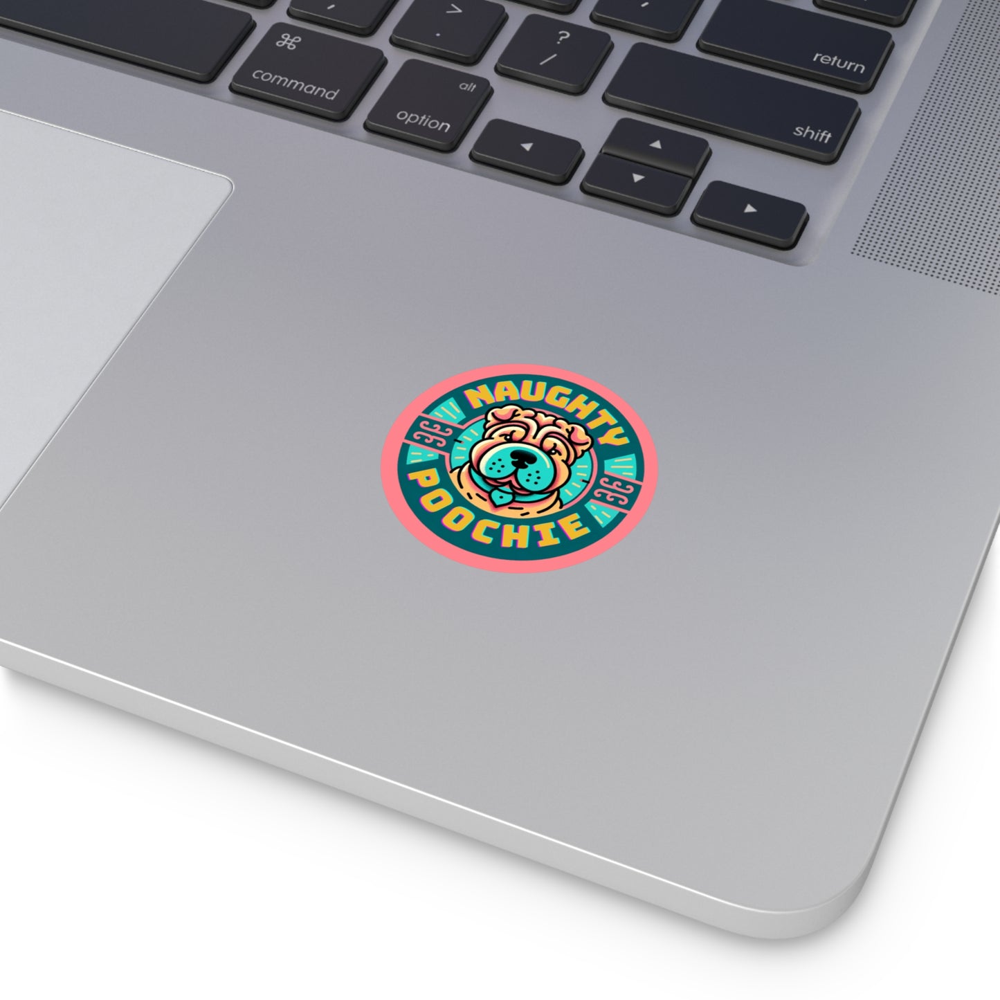 Round Vinyl Stickers - Naughty Sharpei