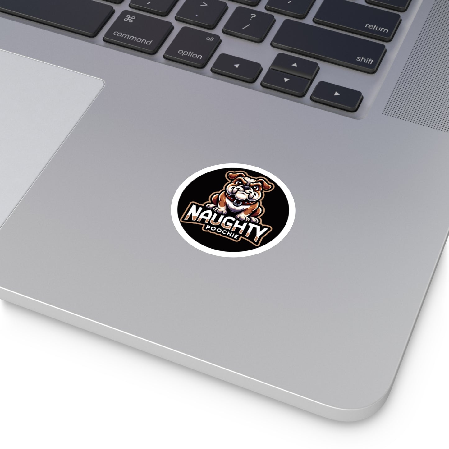 Round Vinyl Stickers - Naughty Bulldog