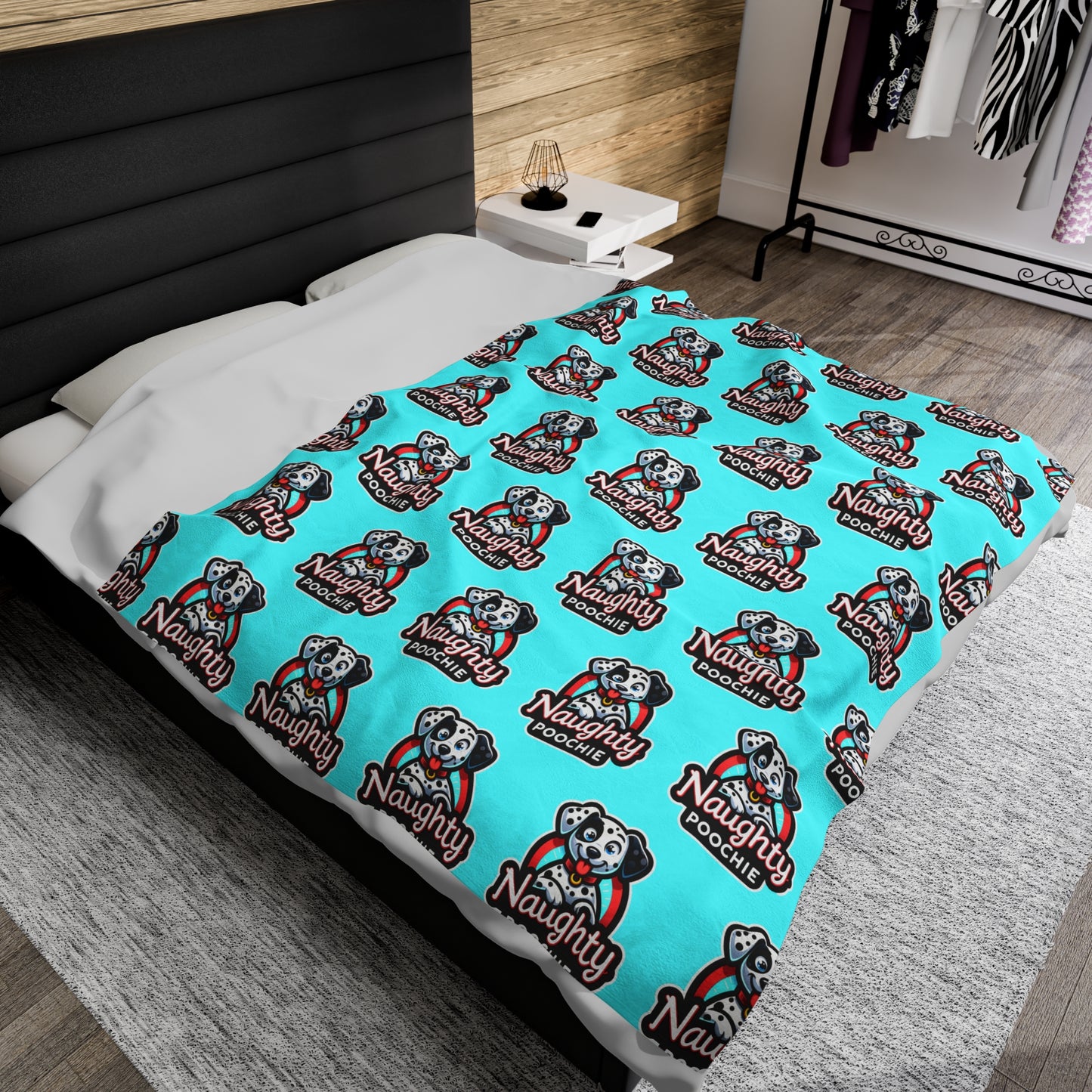 Velveteen Plush Blanket - Naughty Dalmation