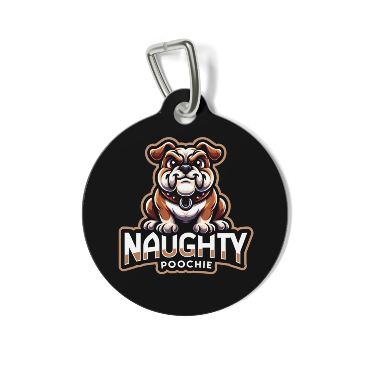Pet Tag for Naughty Bull Dog