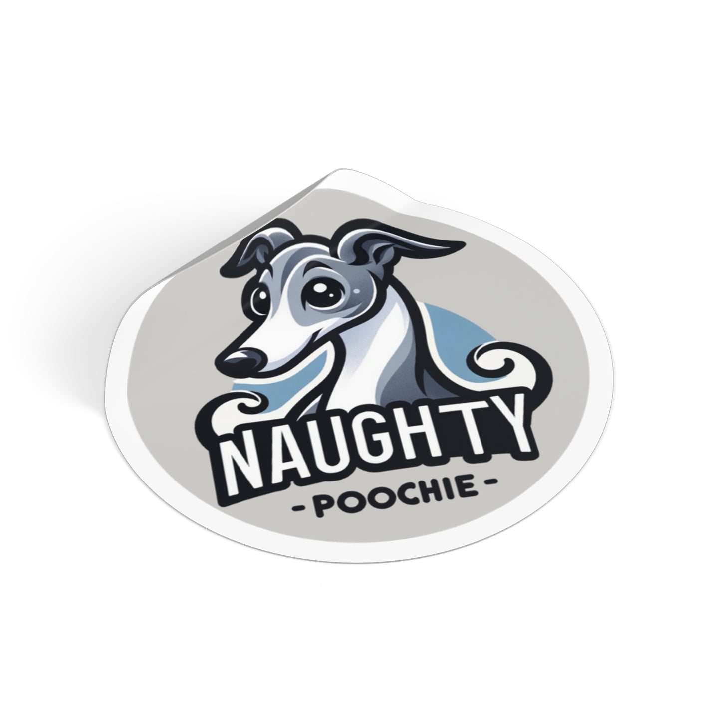 Round Vinyl Stickers - Italian Shepherd