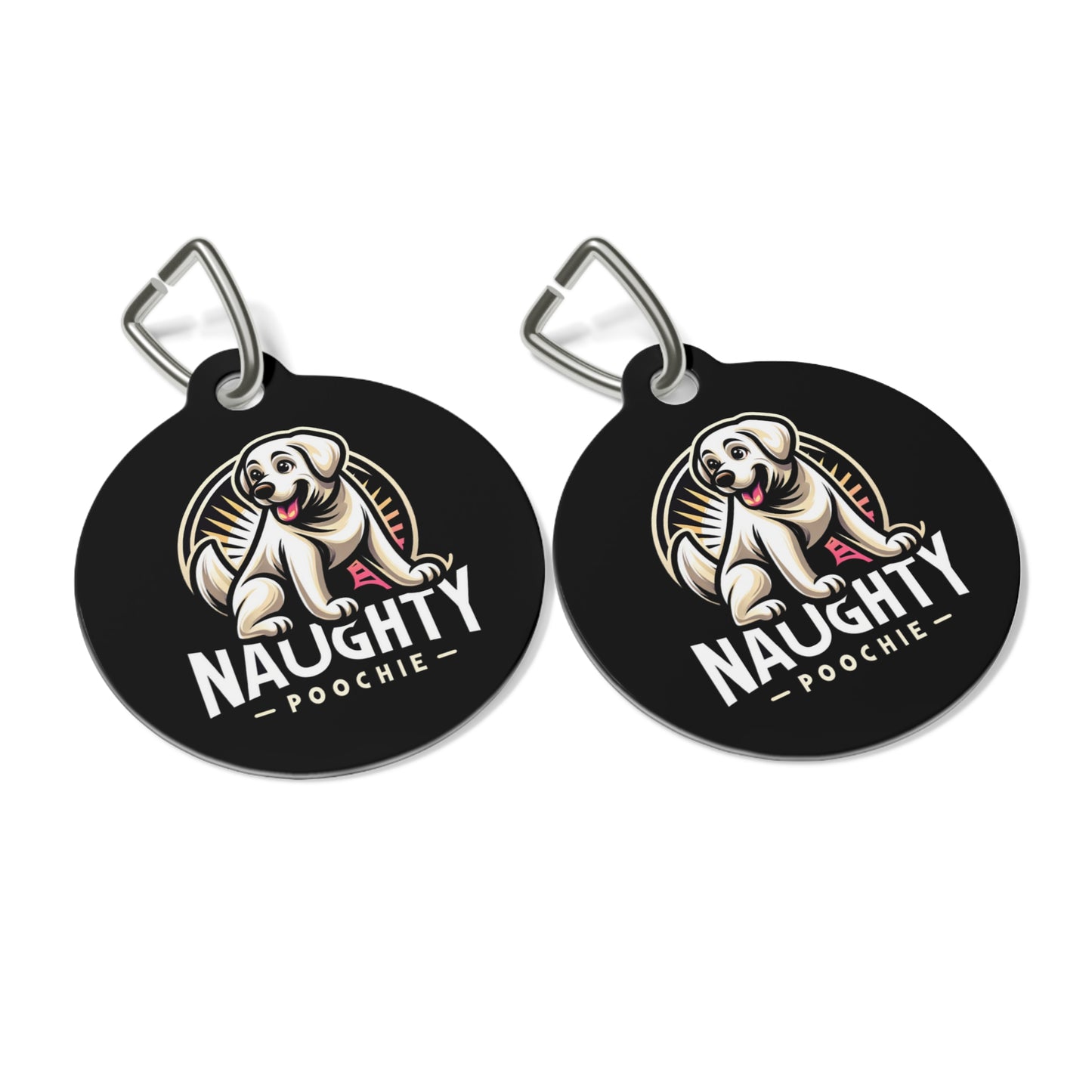 Pet Tag for Naughty White Lab