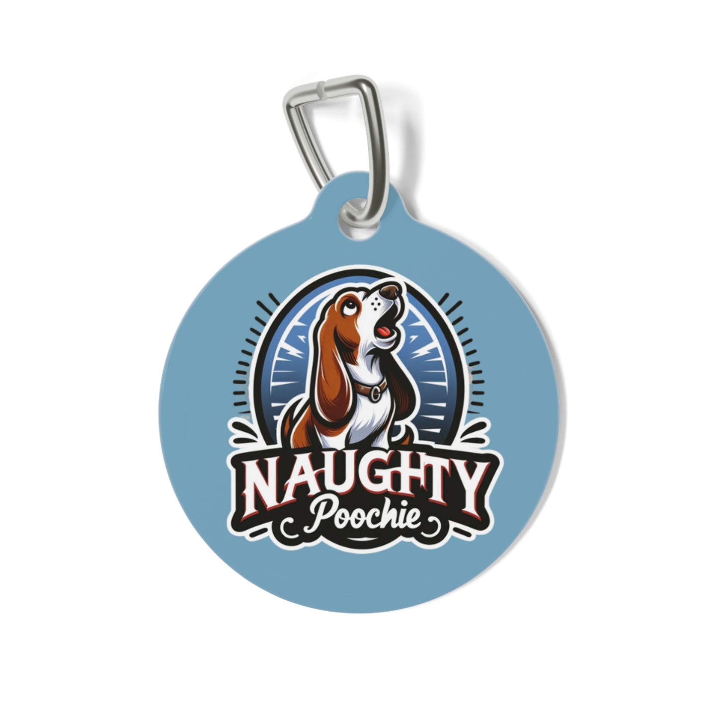 Pet Tag for Naughty Basset Hound