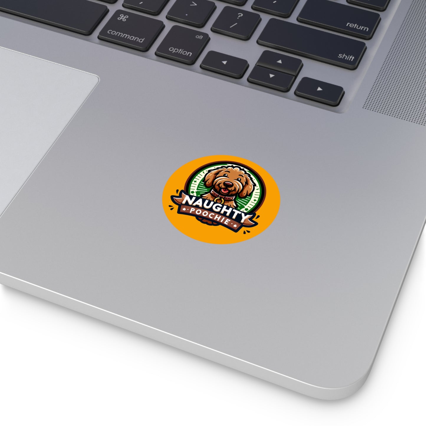 Round Vinyl Stickers - Golden Doodle