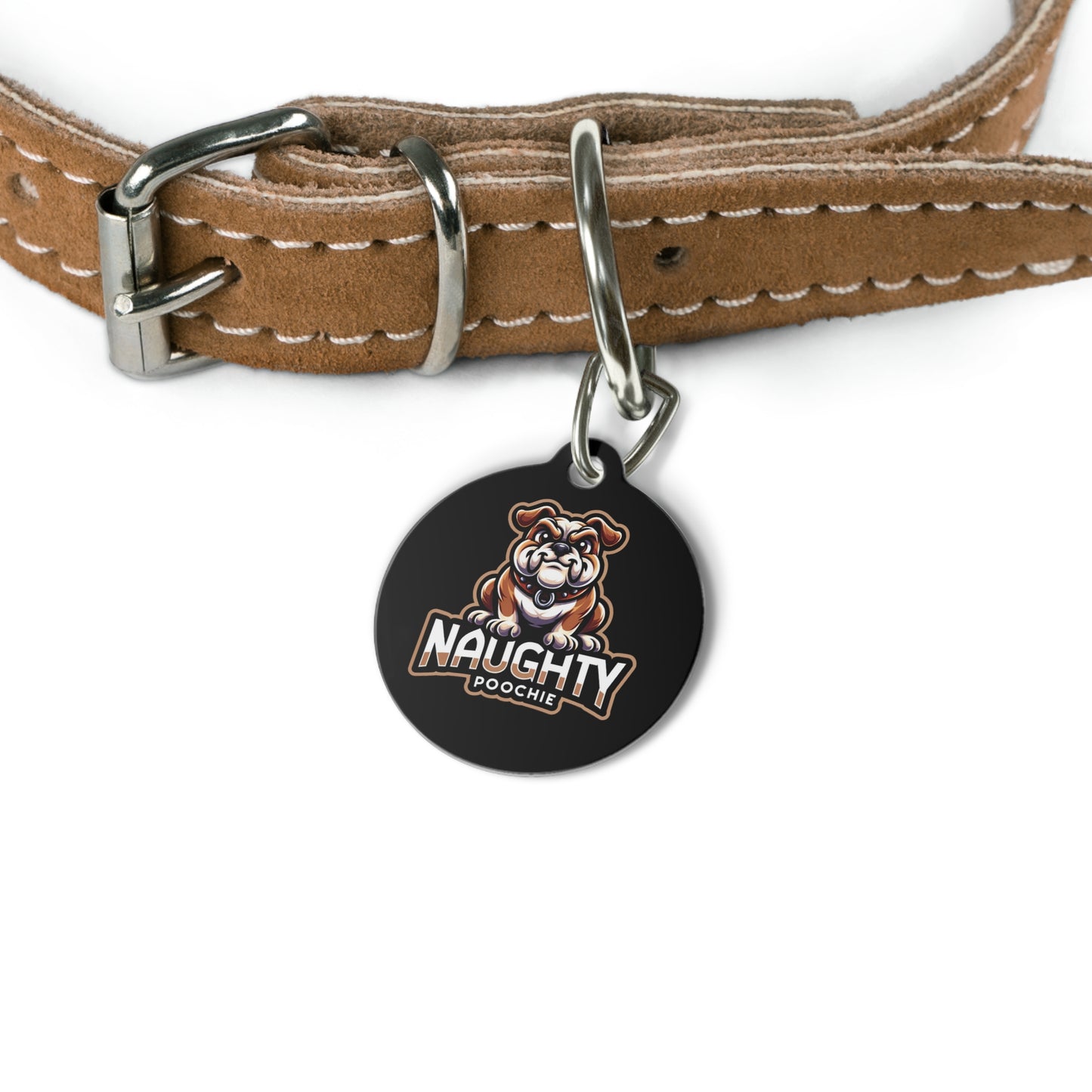 Pet Tag for Naughty Bull Dog