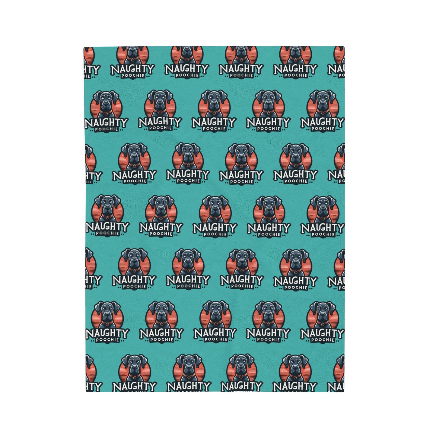 Velveteen Plush Blanket - Naughty Great Dane