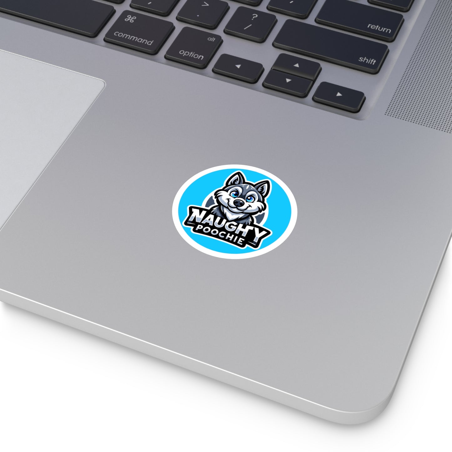 Round Vinyl Stickers - Husky