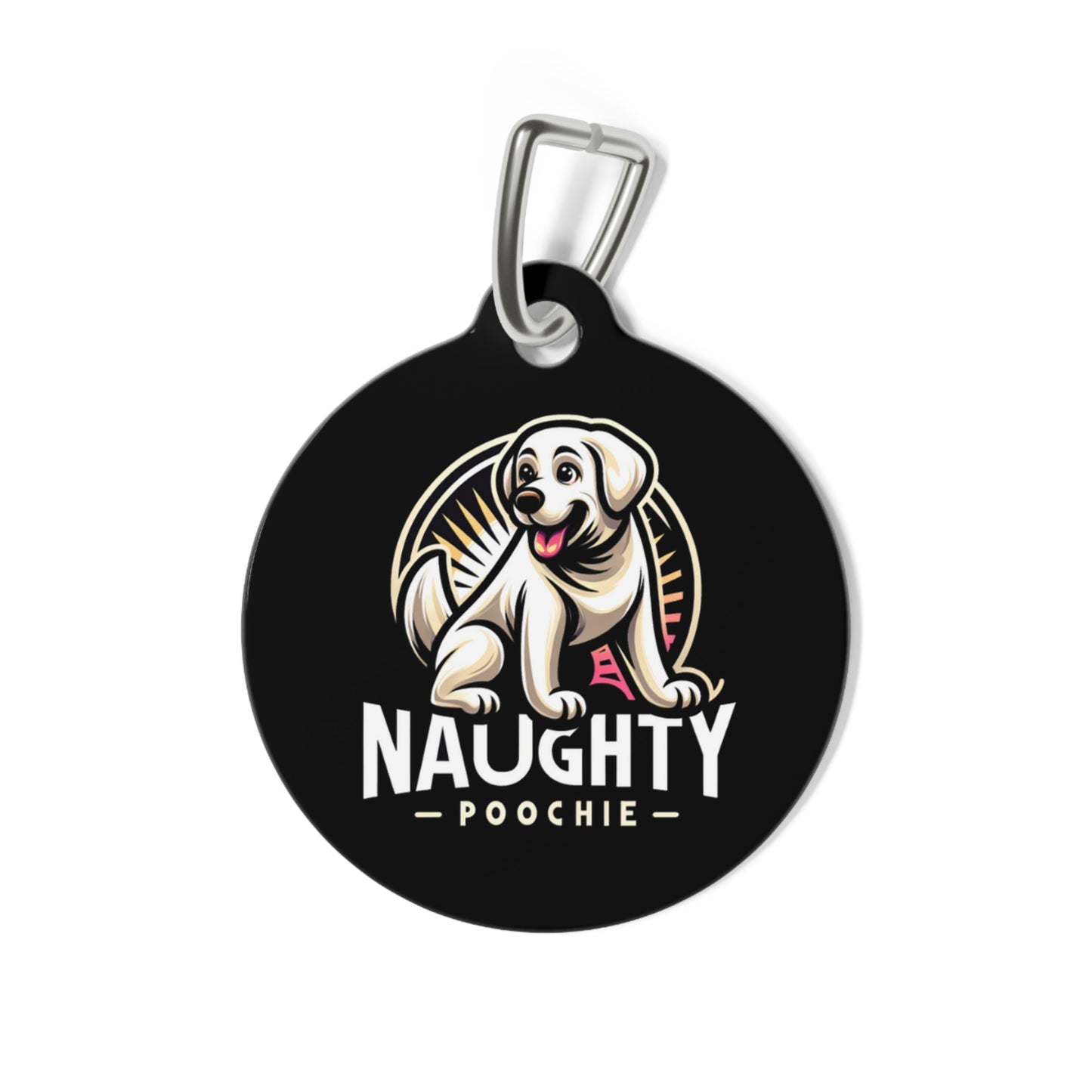 Pet Tag for Naughty White Lab