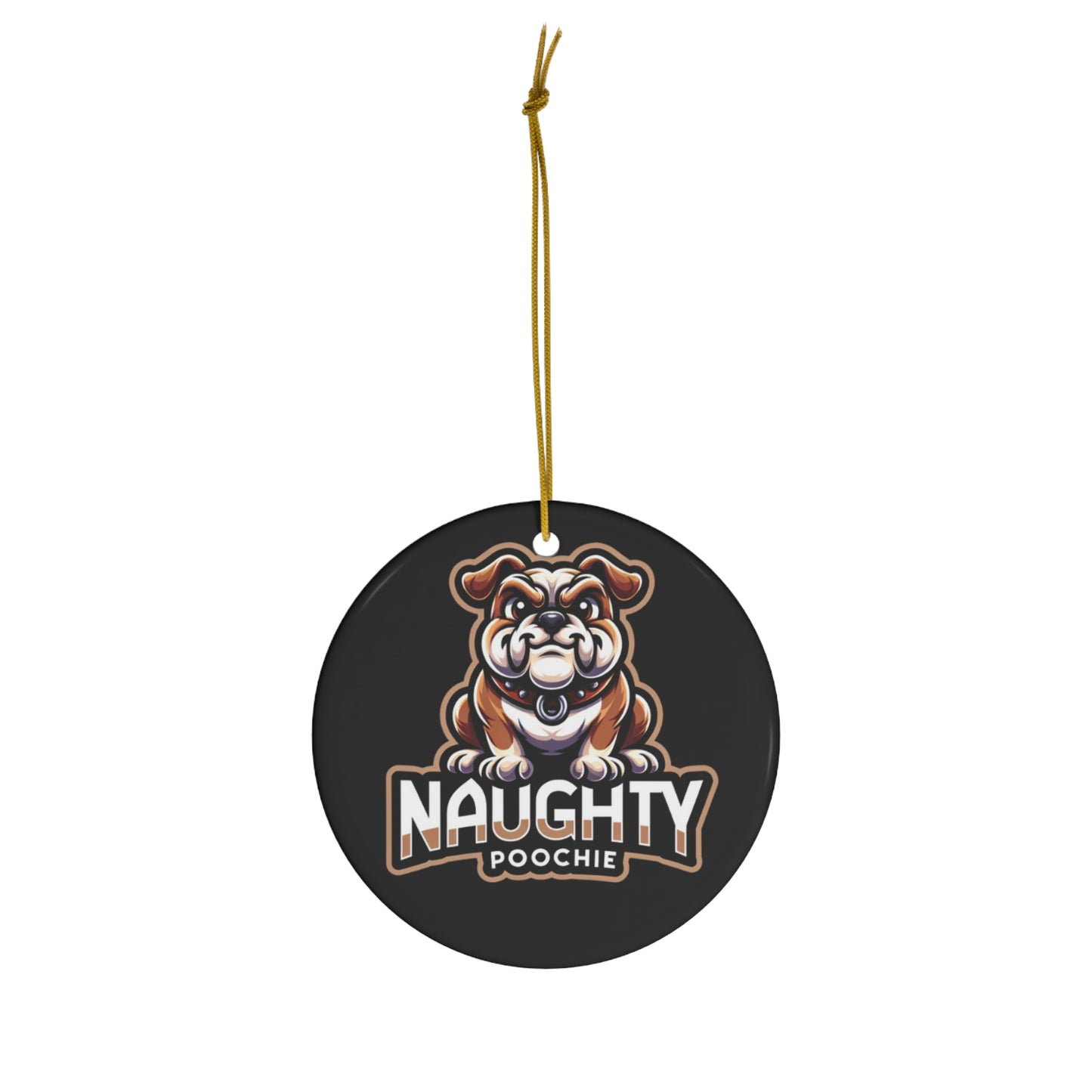 Ceramic Ornament, Naughty Bull Dog