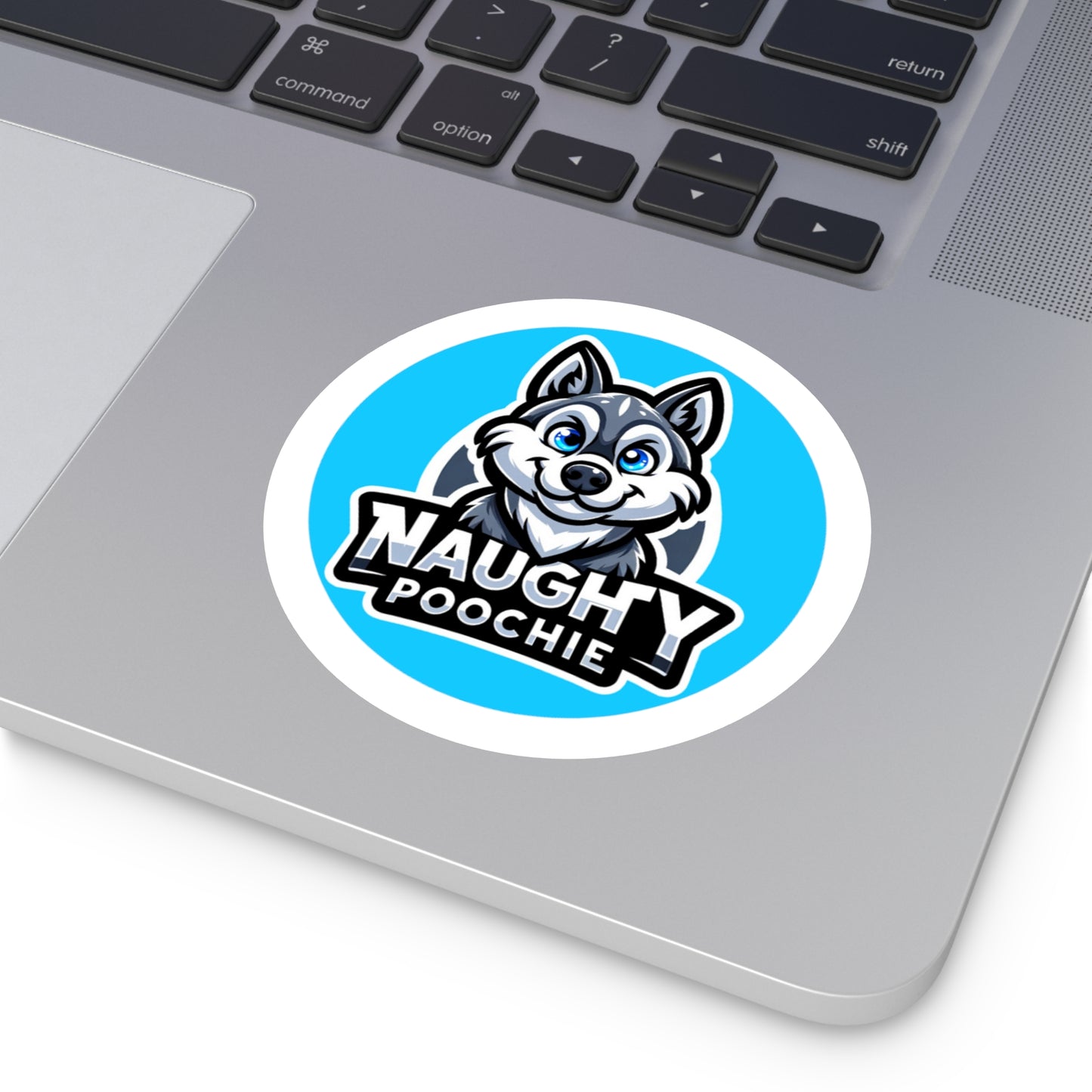 Round Vinyl Stickers - Husky
