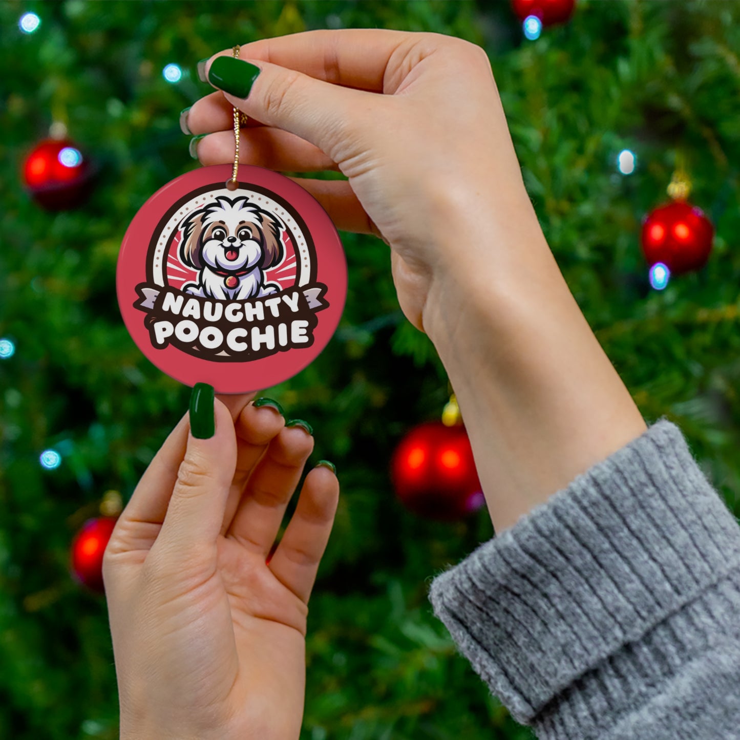 Ceramic Ornament - Shih Tzu