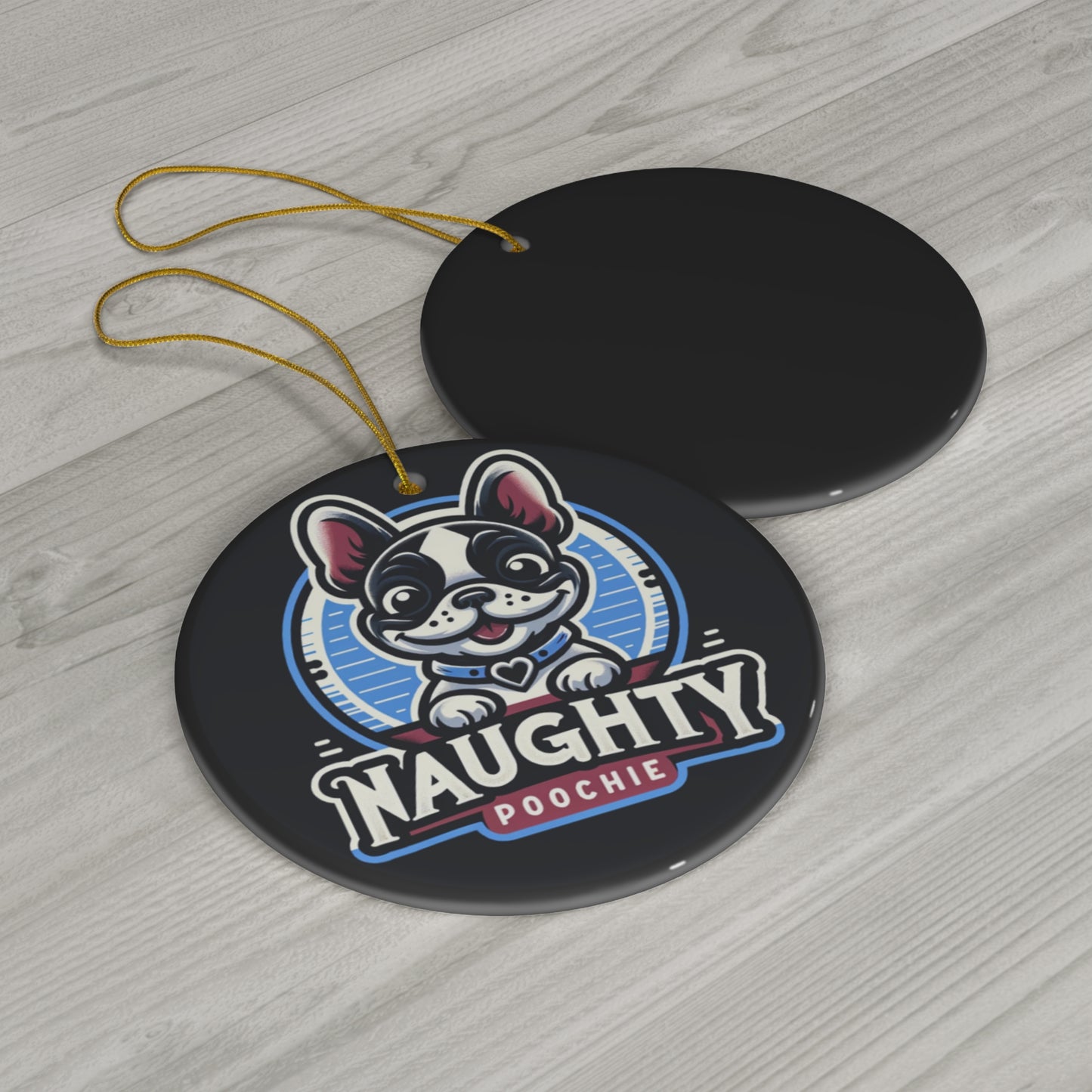 Ceramic Ornament - Naughty French Bulldog