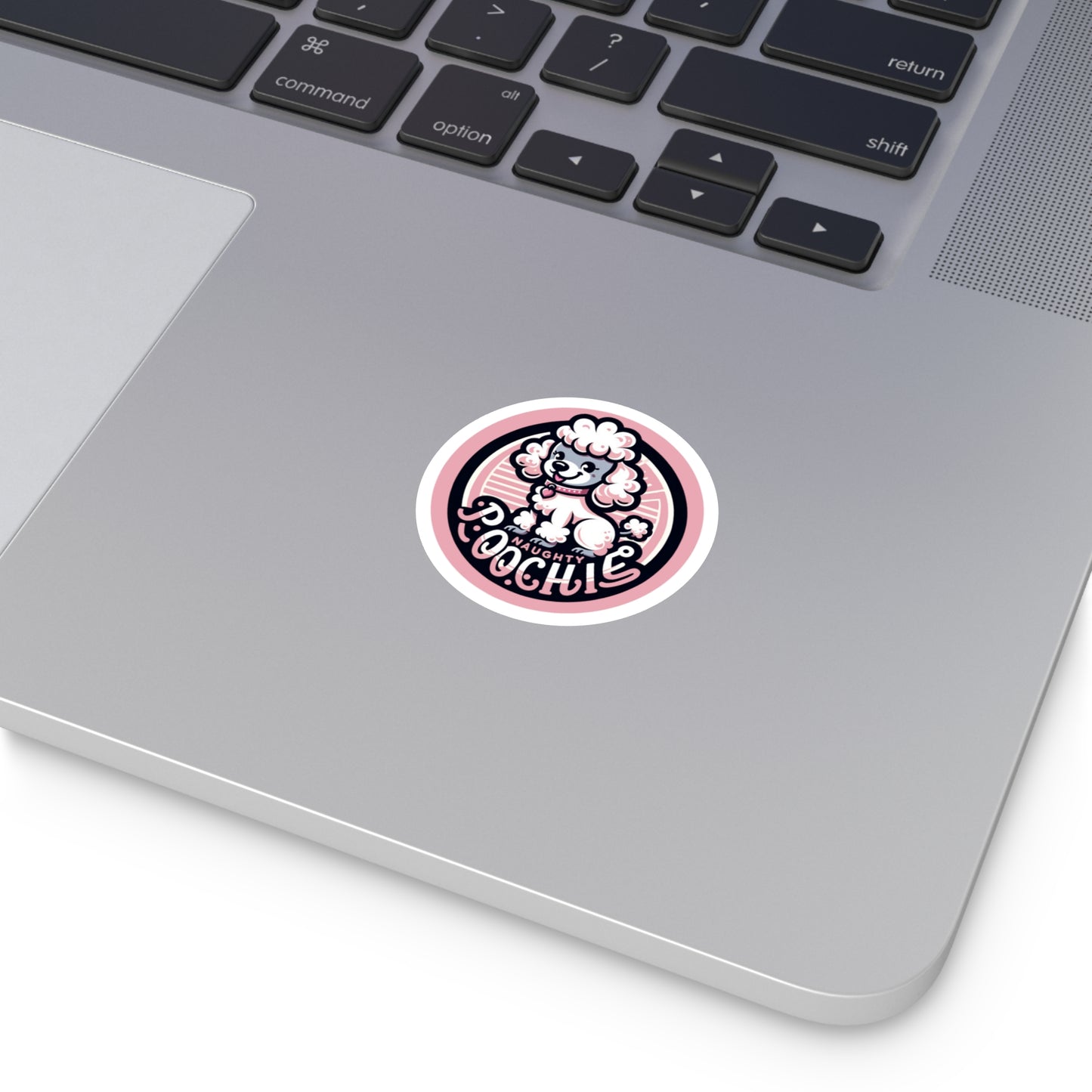 Round Vinyl Stickers - Naughty Poodle