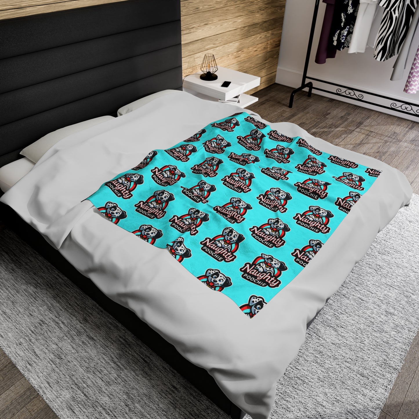 Velveteen Plush Blanket - Naughty Dalmation