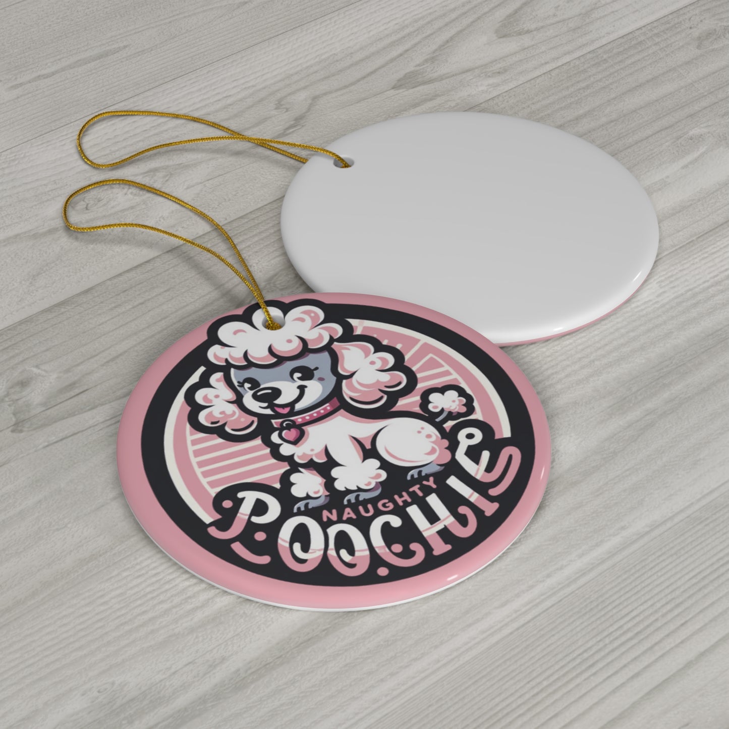 Ceramic Ornament - Naughty Poodle