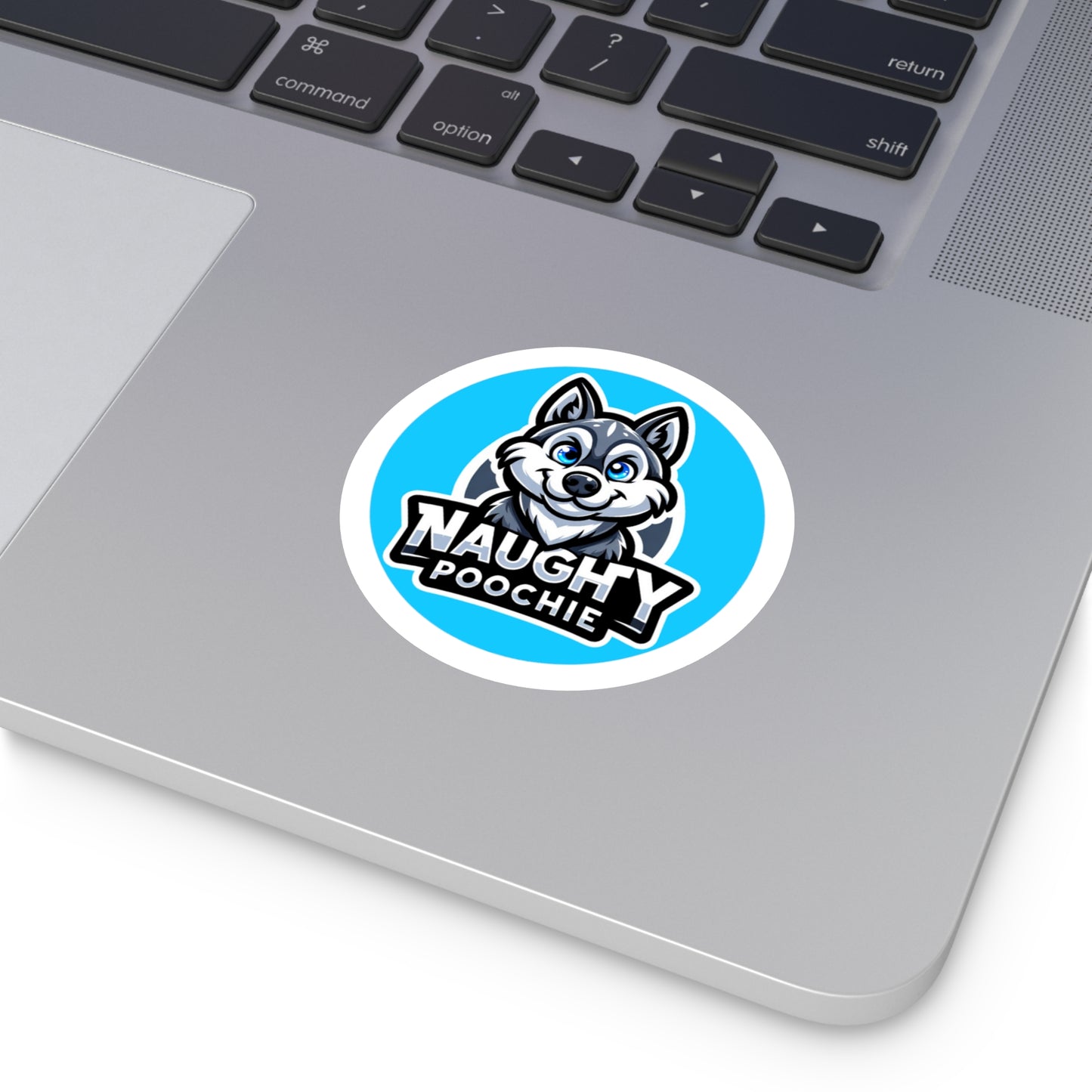 Round Vinyl Stickers - Husky