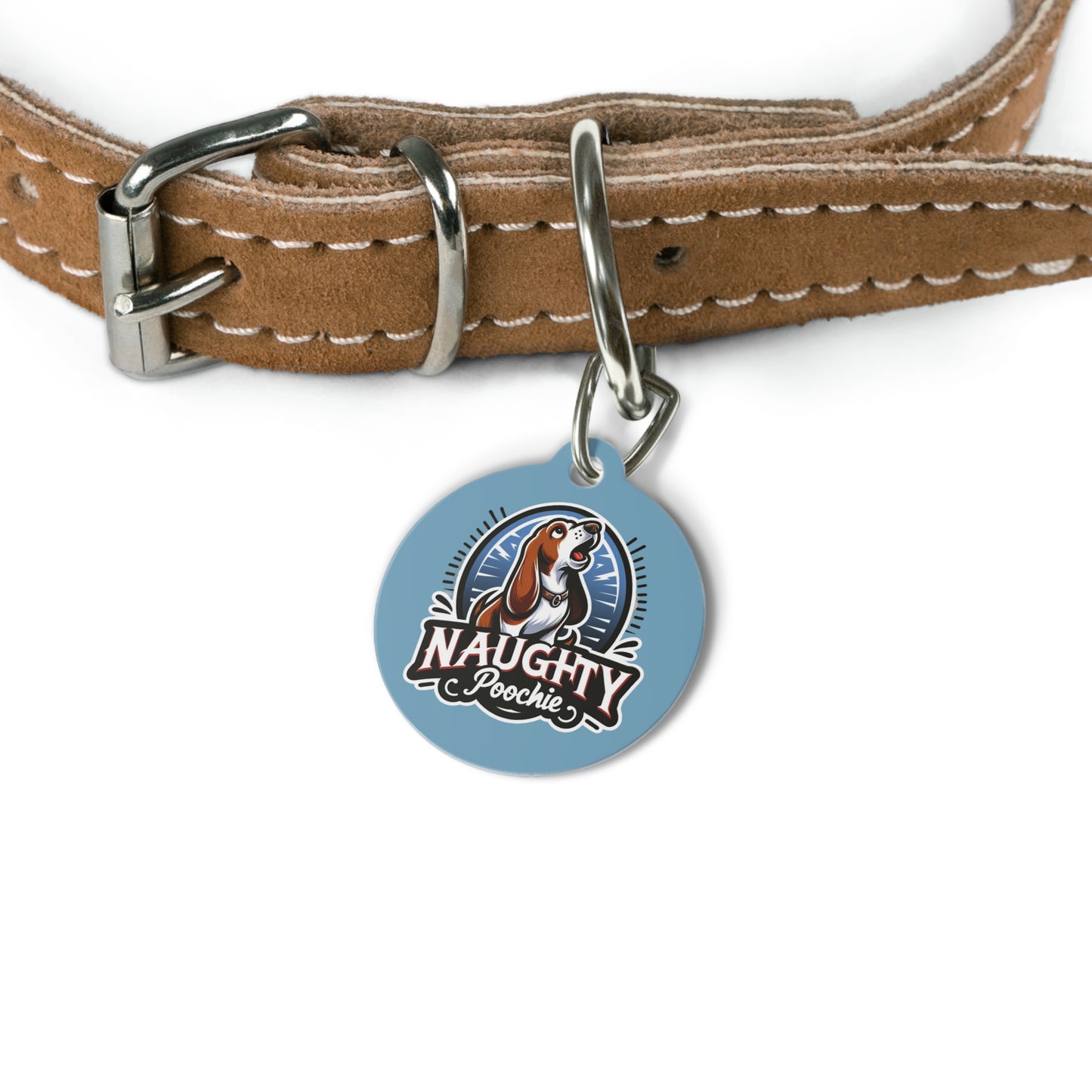 Pet Tag for Naughty Basset Hound