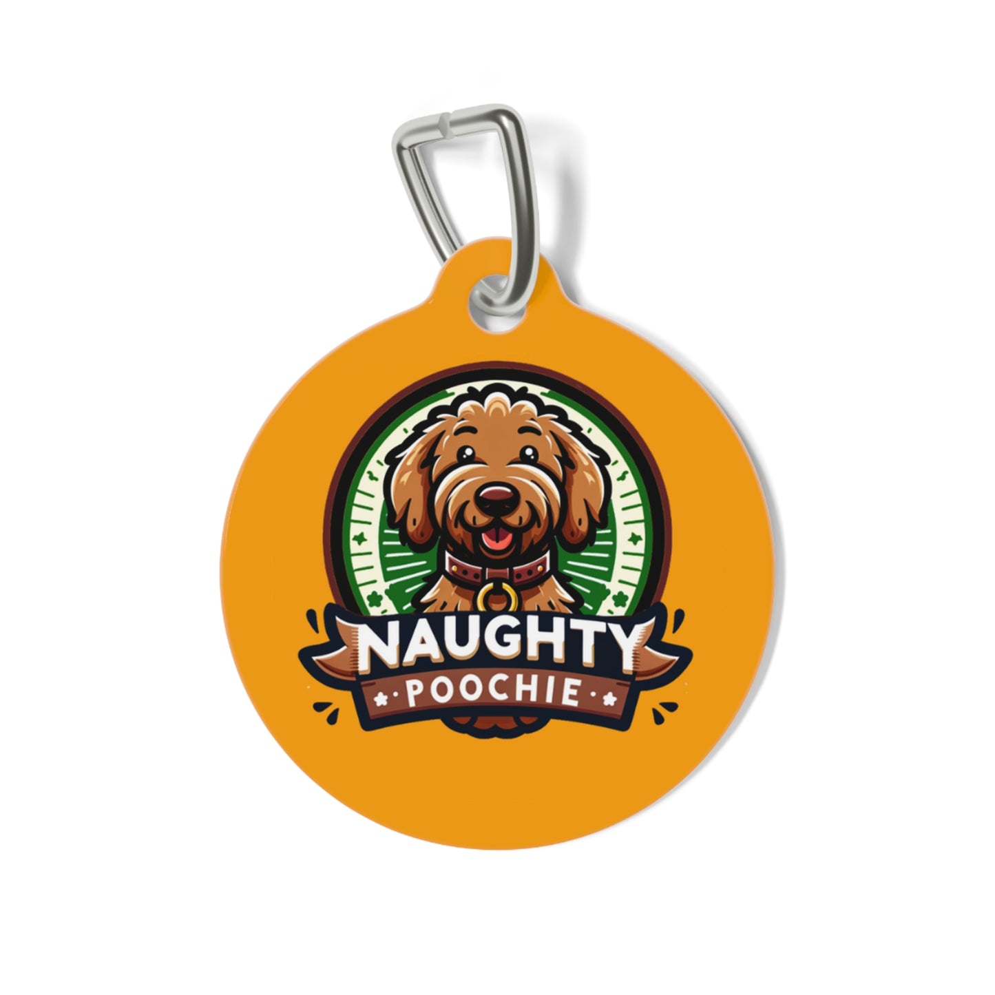 Pet Tag for Naughty Golden Doodle