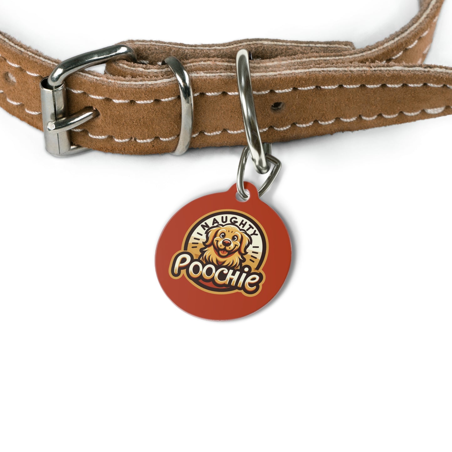 Pet Tag for Naughty Golden Retriever