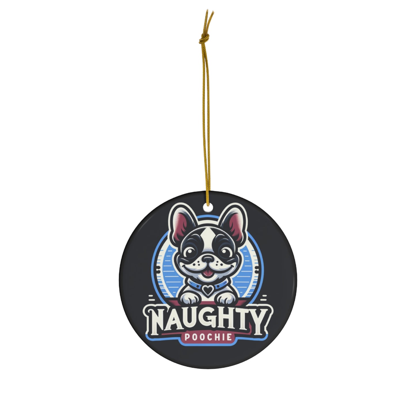 Ceramic Ornament - Naughty French Bulldog