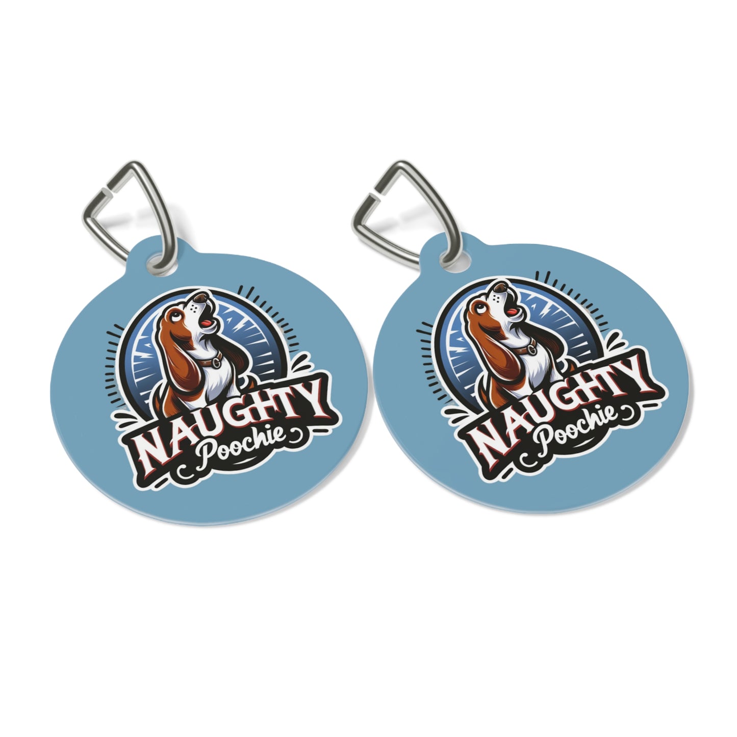 Pet Tag for Naughty Basset Hound