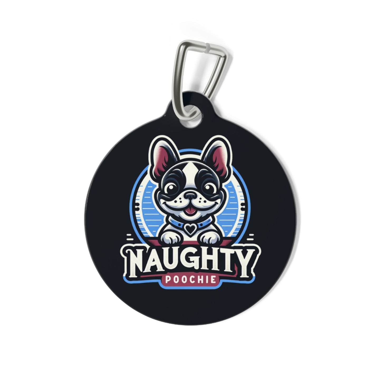 Pet Tag for Naughty French Bulldog