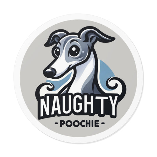 Round Vinyl Stickers - Italian Shepherd