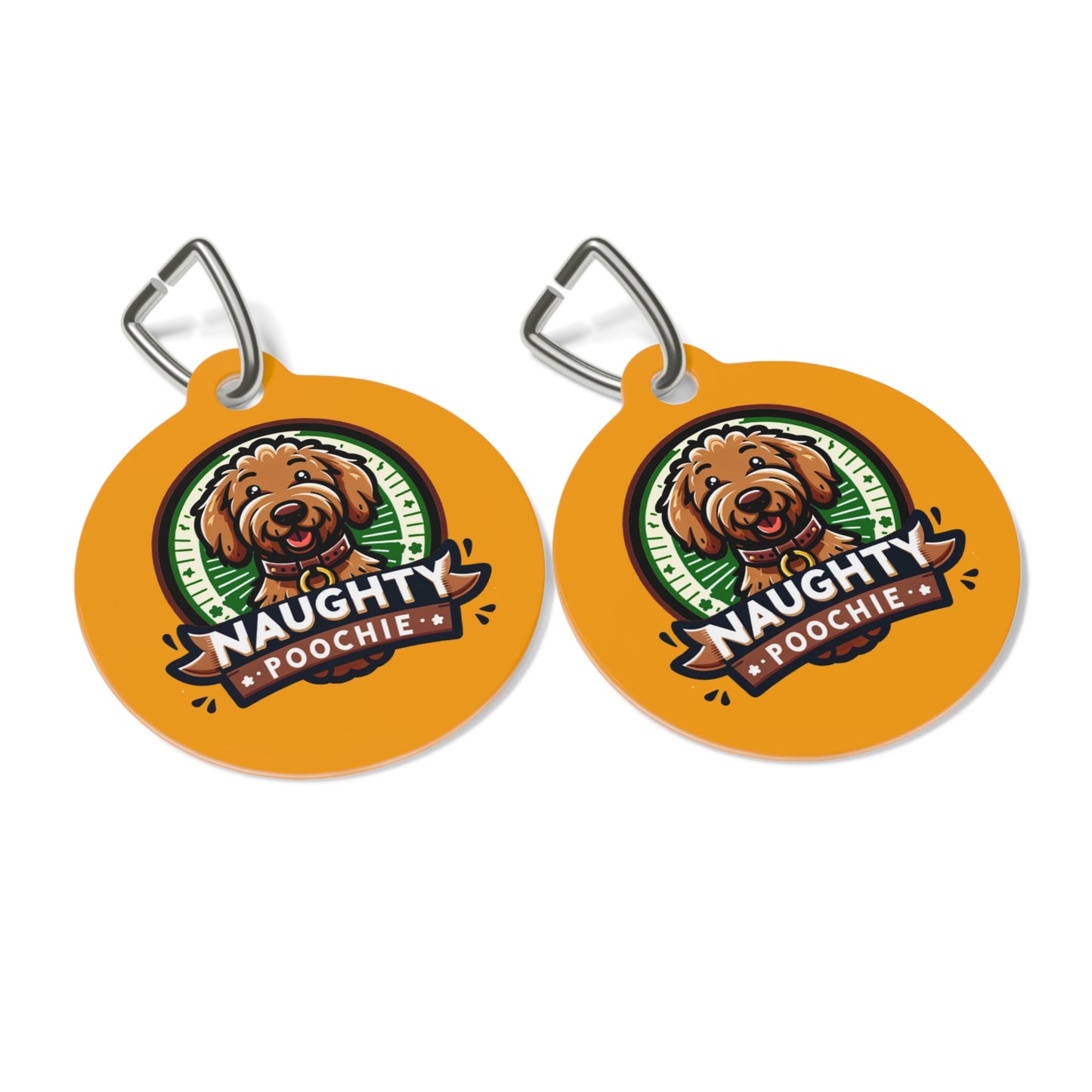 Pet Tag for Naughty Golden Doodle