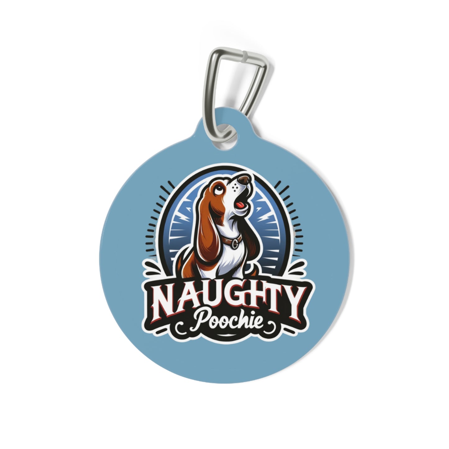 Pet Tag for Naughty Basset Hound