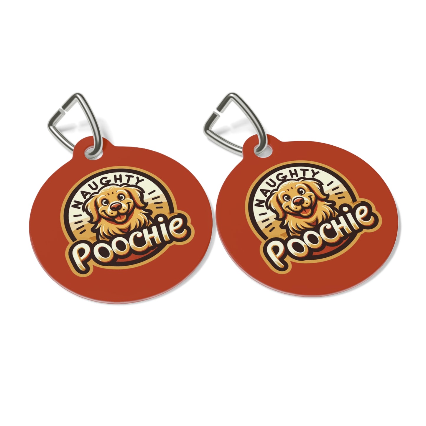 Pet Tag for Naughty Golden Retriever